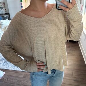 Out from under cream Henley long sleeve